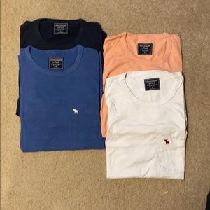 Abercrombie & Fitch 4-pack pocket tees.